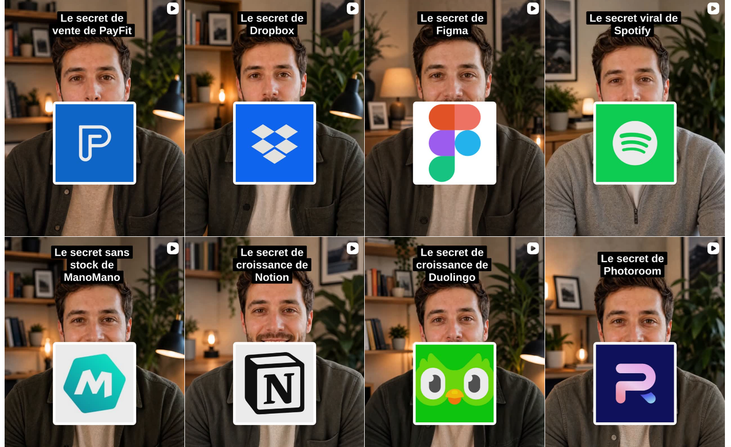 Publication Instagram avec un avatar IA produit par AIoContent